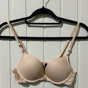 Smart & Sexy Beige Lace Bra